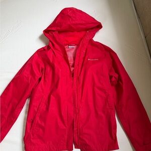 Columbia Bright Red Hooded Jacket